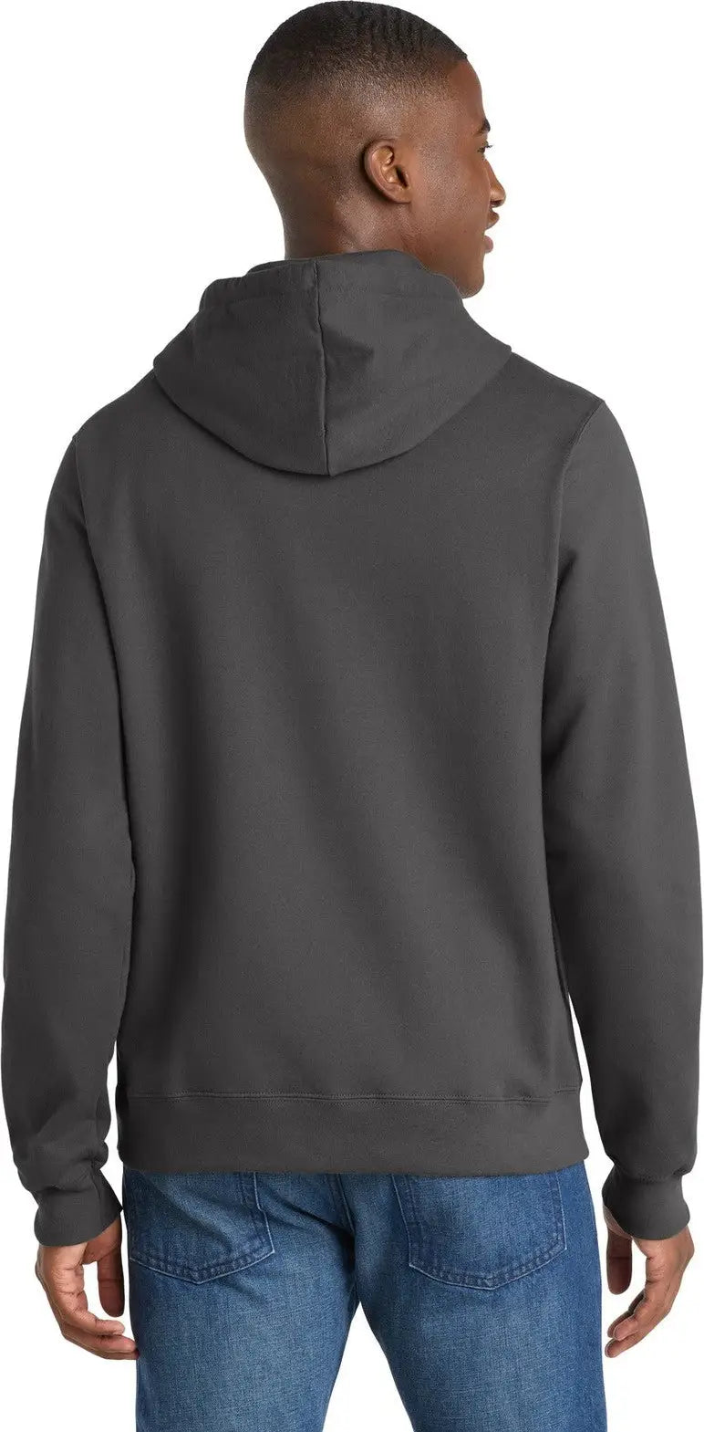 Port & Company Pc850h co Fan Favorite Fleece Pullover Hooded Sweatshirt - Charcoal