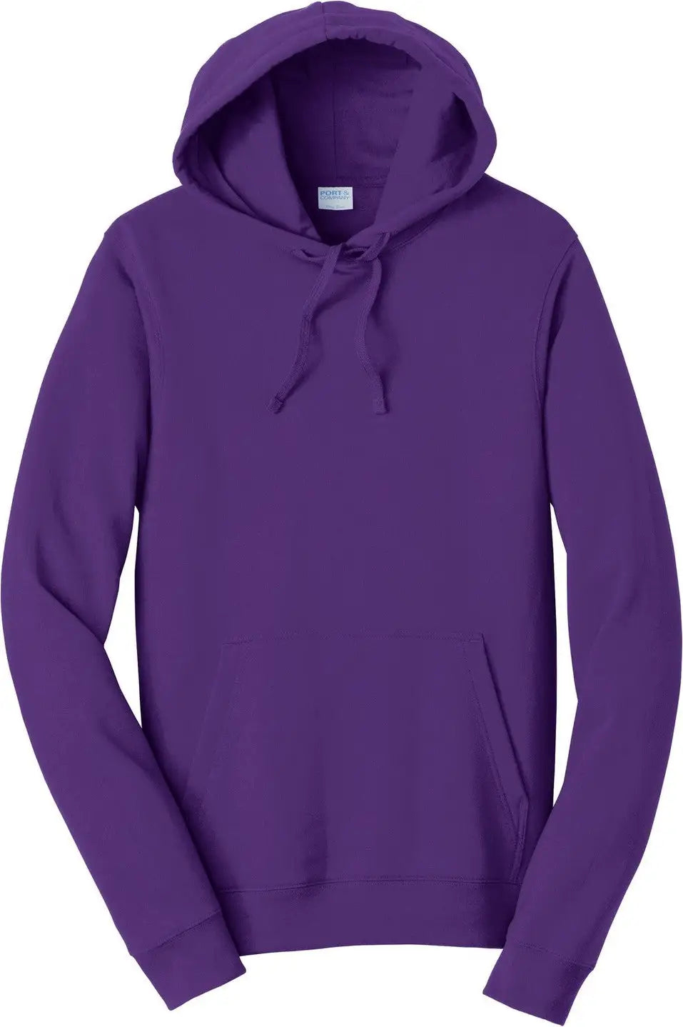 Port & Company Pc850h co Fan Favorite Fleece Pullover Hooded Sweatshirt - Team Purple