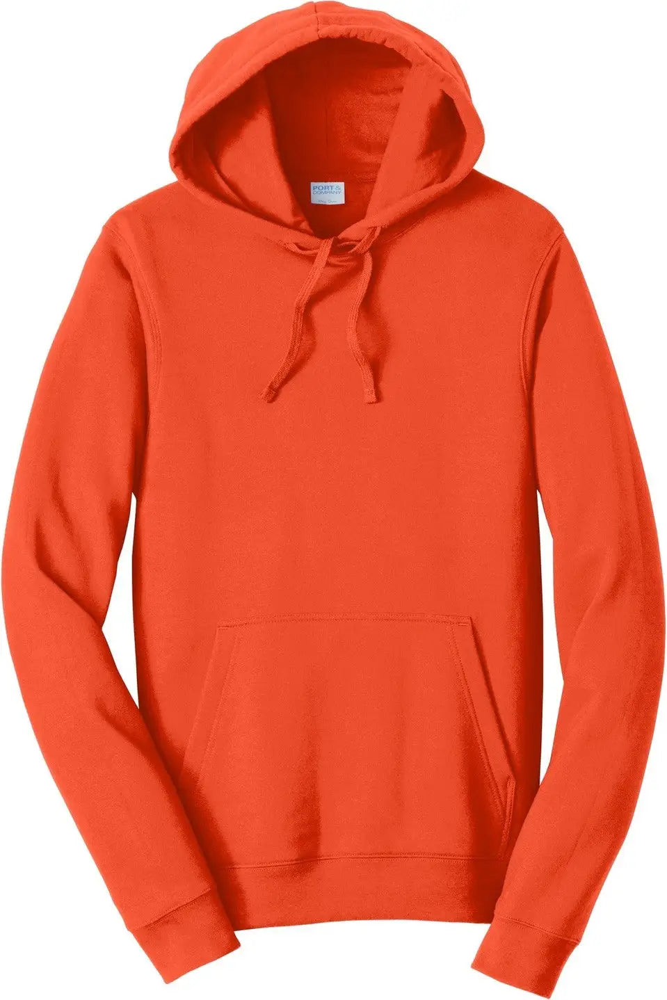 Port & Company Pc850h co Fan Favorite Fleece Pullover Hooded Sweatshirt - Orange