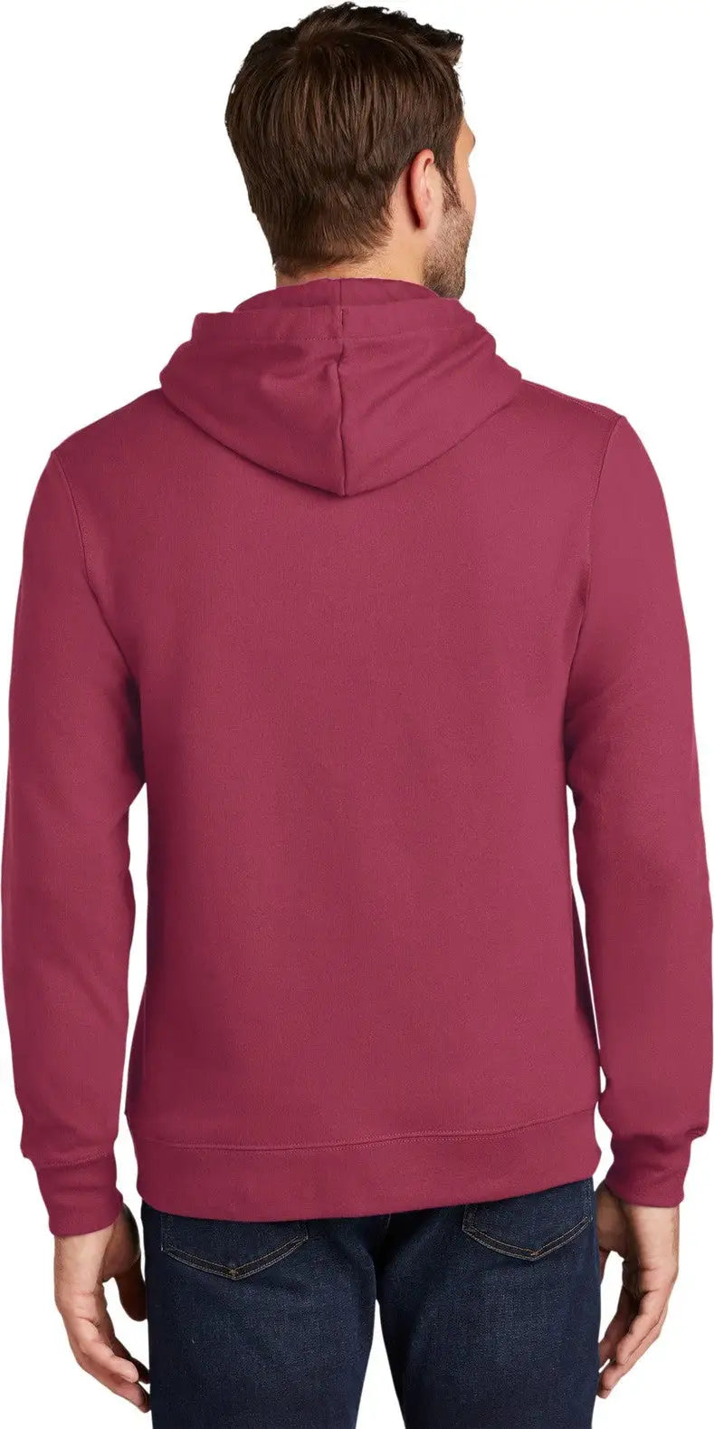 Port & Company Pc850h co Fan Favorite Fleece Pullover Hooded Sweatshirt - Garnet