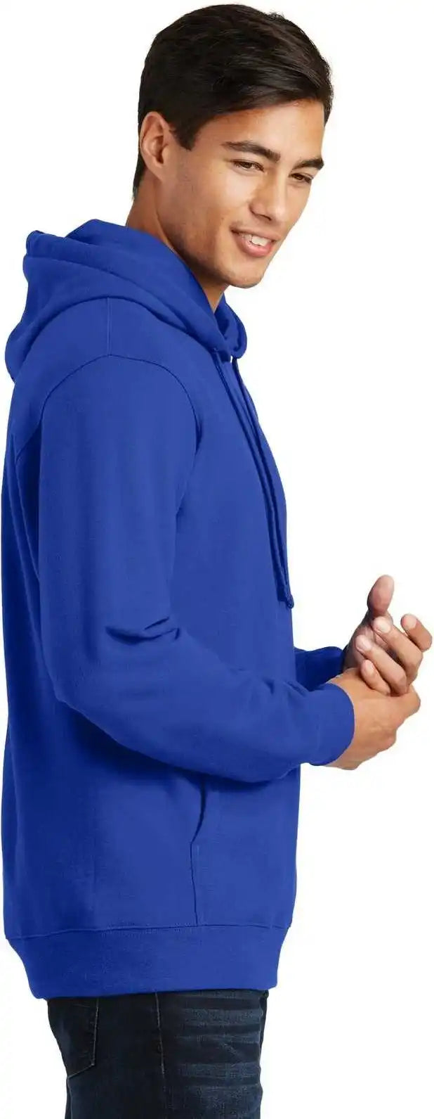 Port &amp; Company Pc850h Fan Favorite Fleece Pullover Hooded Sweatshirt True Royal