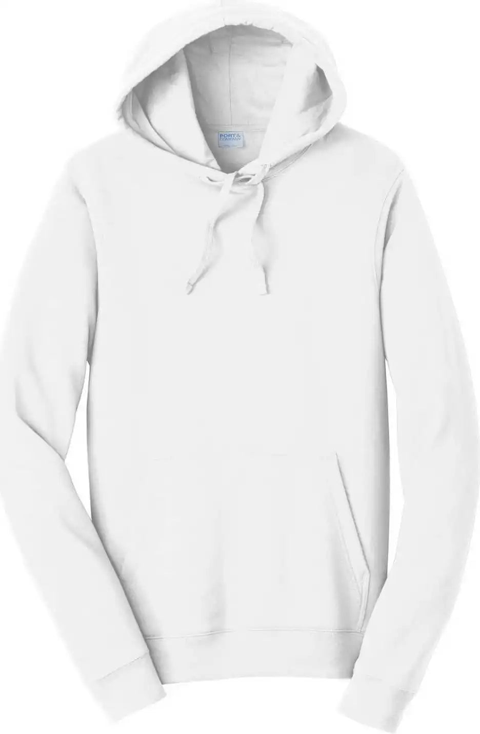 Port &amp; Company Pc850h Fan Favorite Fleece Pullover Hooded Sweatshirt White
