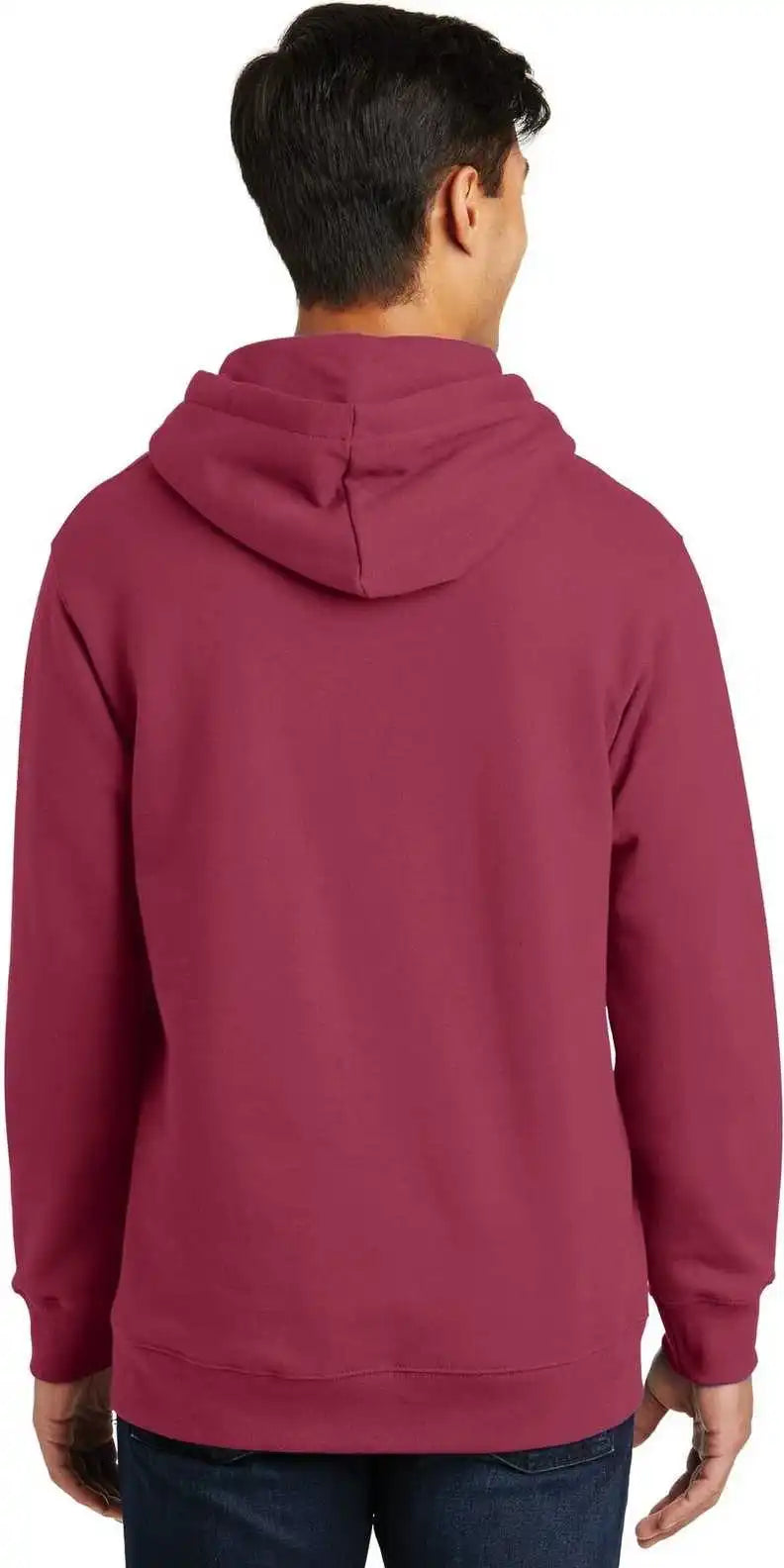Port & Company Pc850h Fan Favorite Fleece Pullover Hooded Sweatshirt - Garnet