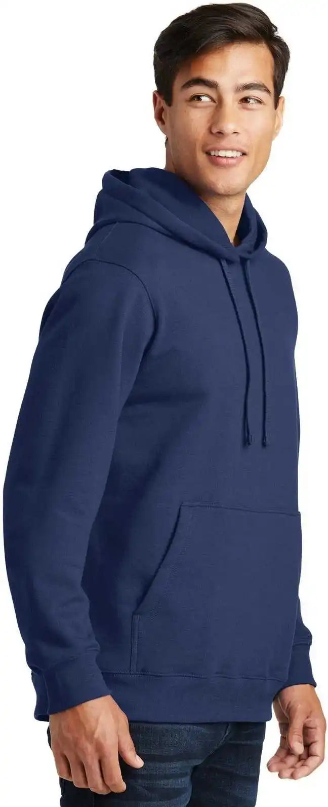 Port &amp; Company Pc850h Fan Favorite Fleece Pullover Hooded Sweatshirt Team Navy