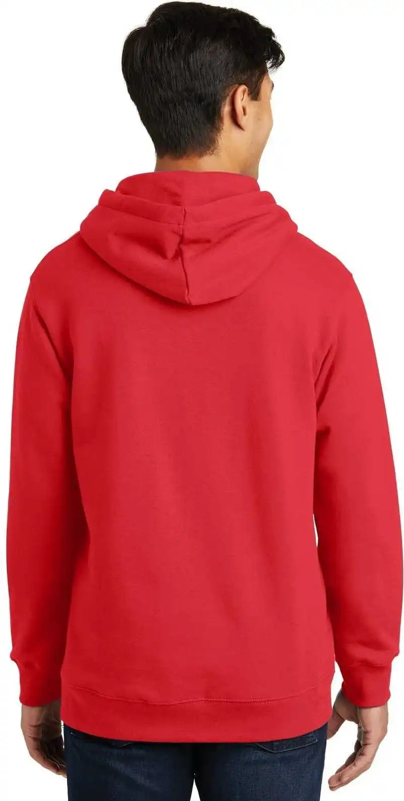 Port & Company Pc850h Fan Favorite Fleece Pullover Hooded Sweatshirt Bright Red