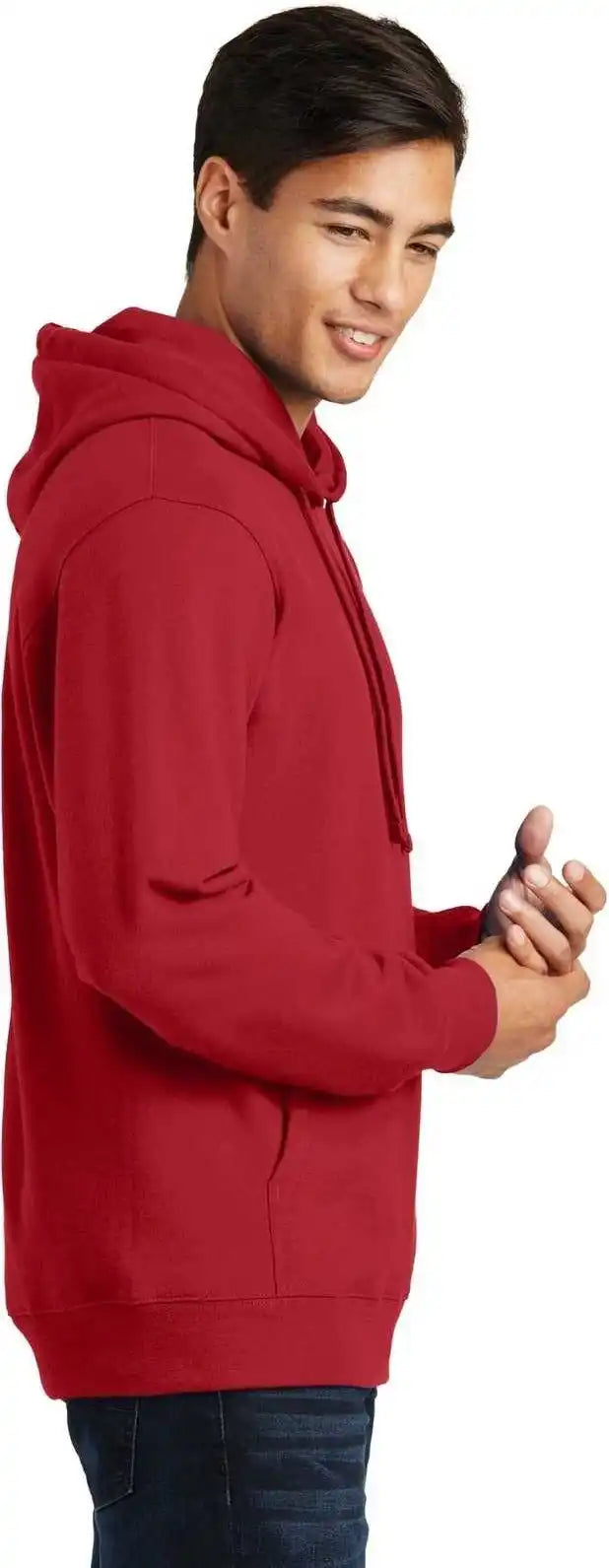Port &amp; Company Pc850h Fan Favorite Fleece Pullover Hooded Sweatshirt Team Cardinal