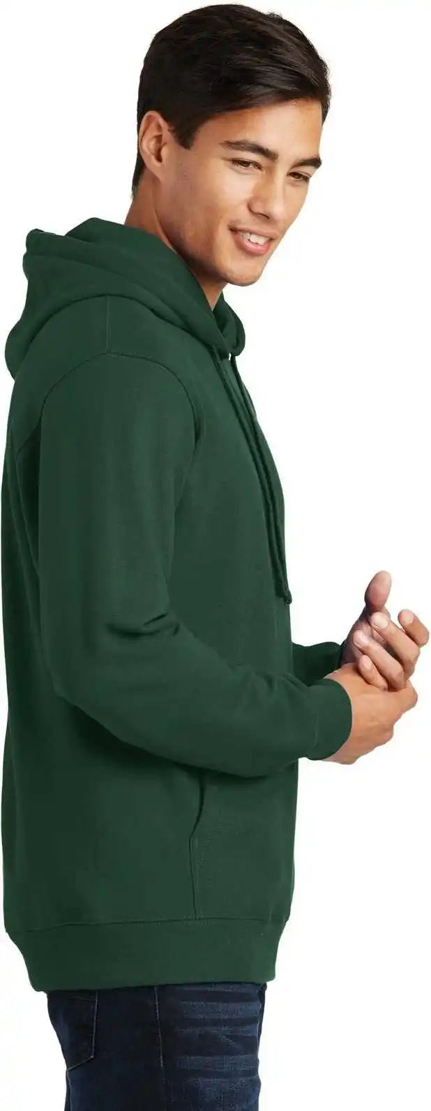 Port &amp; Company Pc850h Fan Favorite Fleece Pullover Hooded Sweatshirt Forest Green