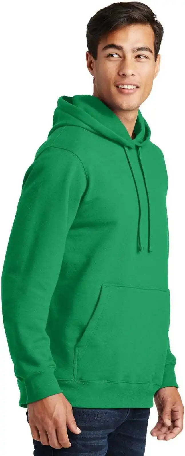 Port &amp; Company Pc850h Fan Favorite Fleece Pullover Hooded Sweatshirt Athletic Kelly