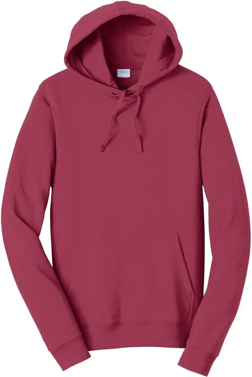 Port &amp; Company Pc850h Fan Favorite Fleece Pullover Hooded Sweatshirt - Garnet