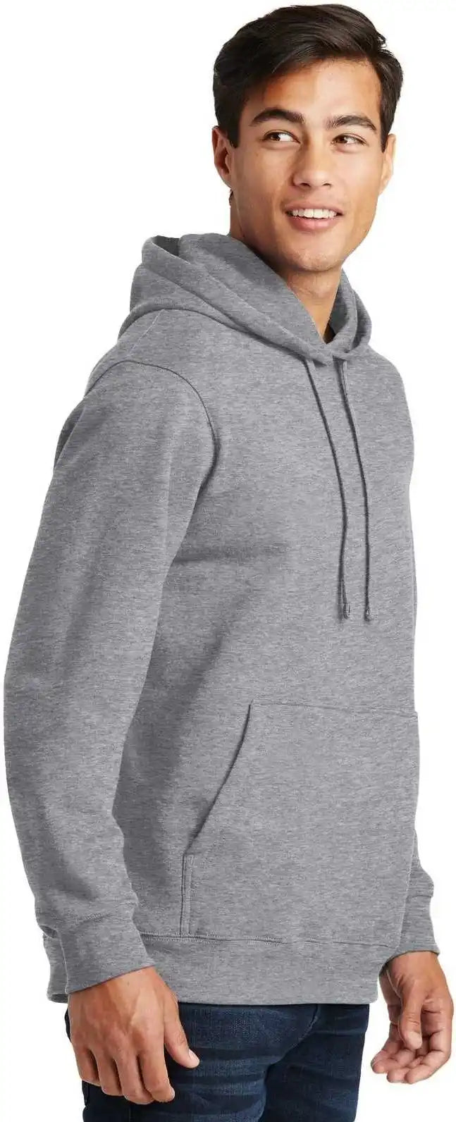 Port &amp; Company Pc850h Fan Favorite Fleece Pullover Hooded Sweatshirt Athletic Heather