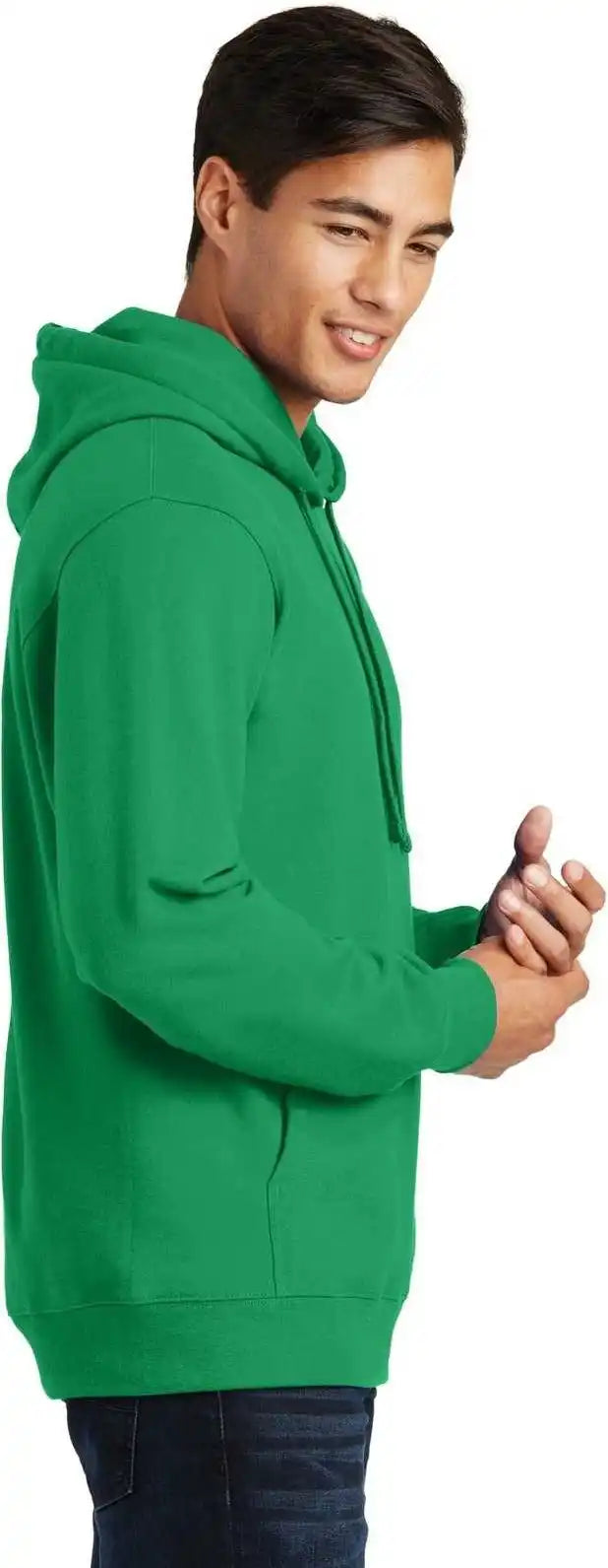 Port &amp; Company Pc850h Fan Favorite Fleece Pullover Hooded Sweatshirt Athletic Kelly