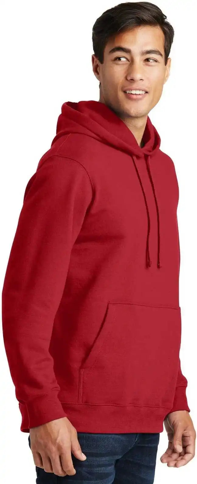 Port &amp; Company Pc850h Fan Favorite Fleece Pullover Hooded Sweatshirt Team Cardinal