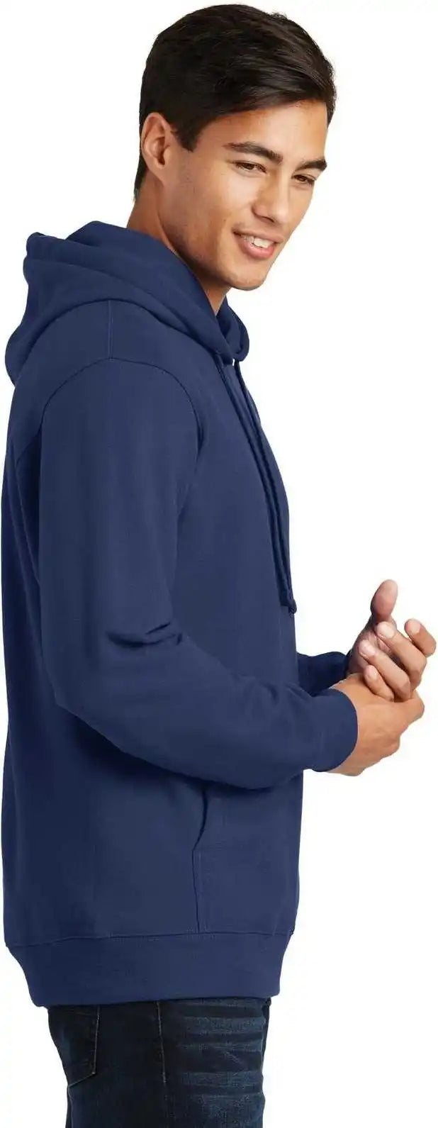 Port &amp; Company Pc850h Fan Favorite Fleece Pullover Hooded Sweatshirt Team Navy