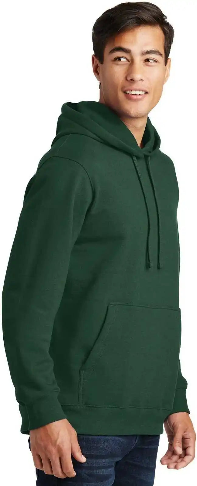 Port &amp; Company Pc850h Fan Favorite Fleece Pullover Hooded Sweatshirt Forest Green
