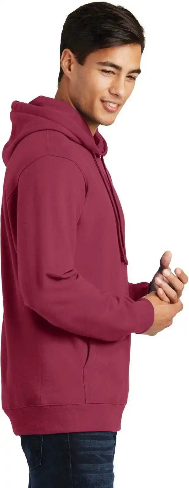 Port &amp; Company Pc850h Fan Favorite Fleece Pullover Hooded Sweatshirt - Garnet
