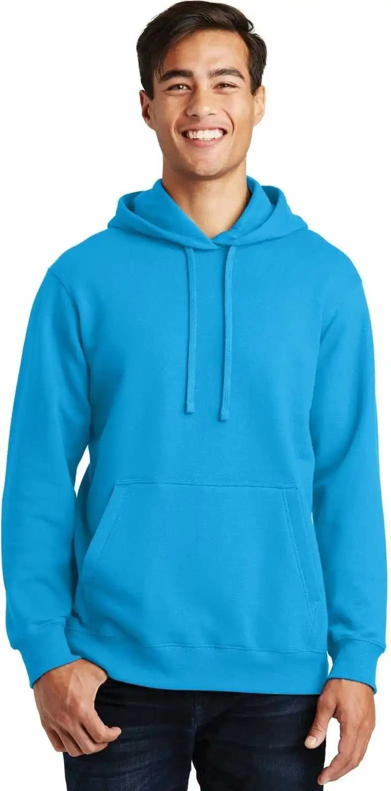 Port & Company Pc850h Fan Favorite Fleece Pullover Hooded Sweatshirt - Sapphire