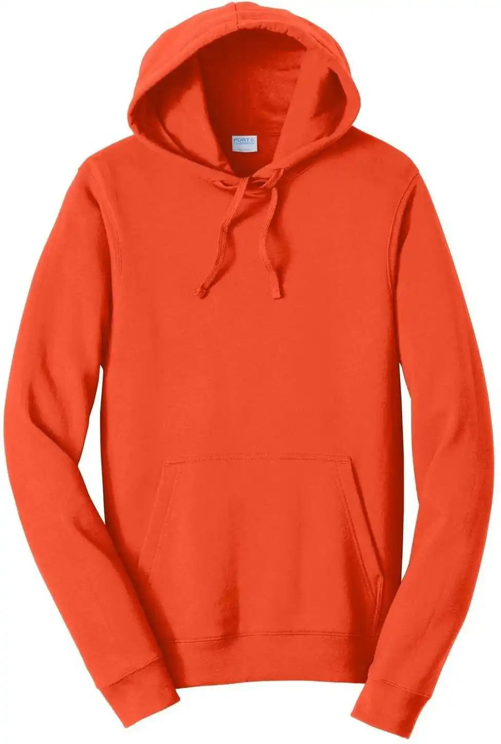 Port &amp; Company Pc850h Fan Favorite Fleece Pullover Hooded Sweatshirt Orange
