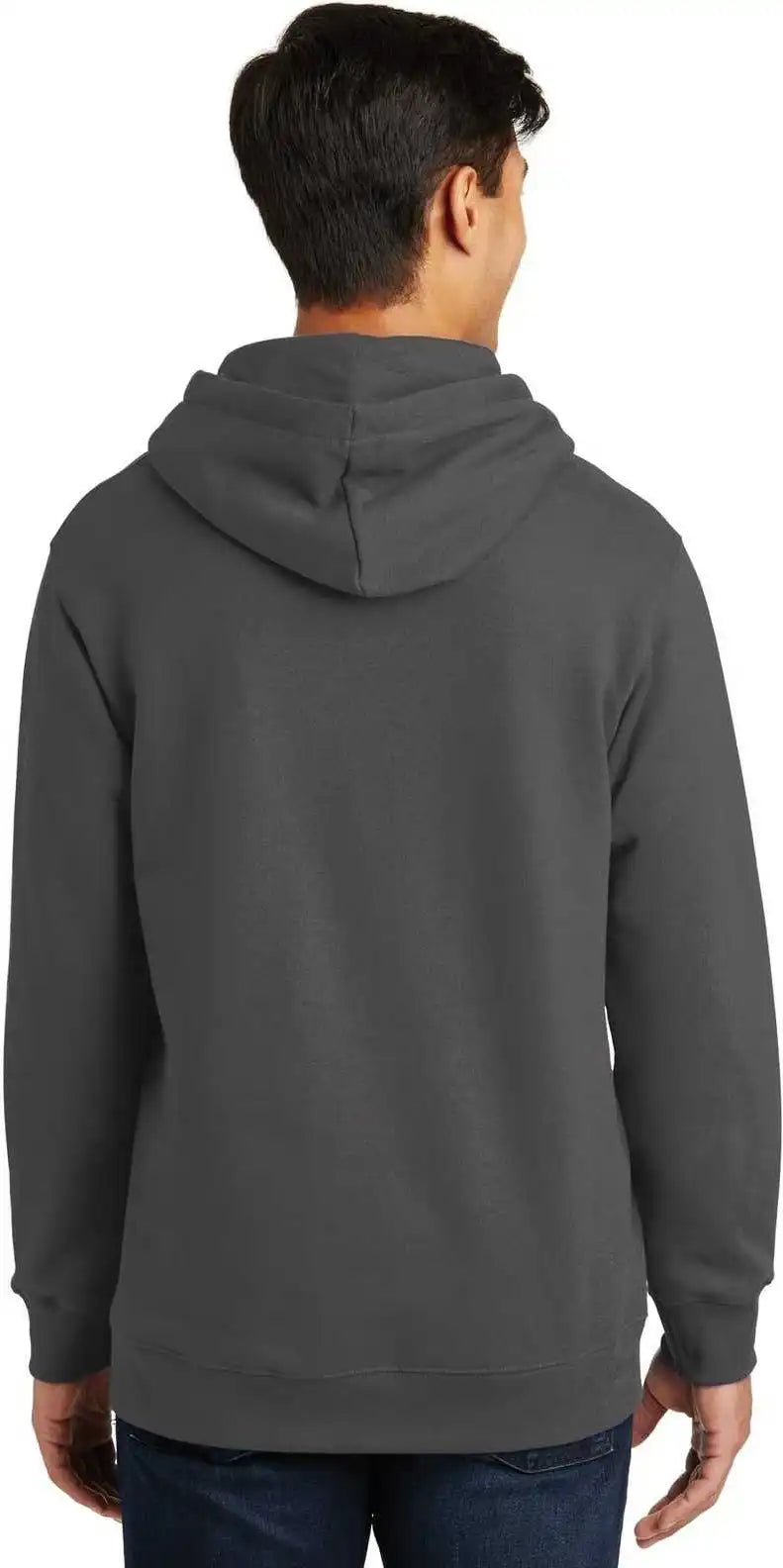 Port &amp; Company Pc850h Fan Favorite Fleece Pullover Hooded Sweatshirt Charcoal
