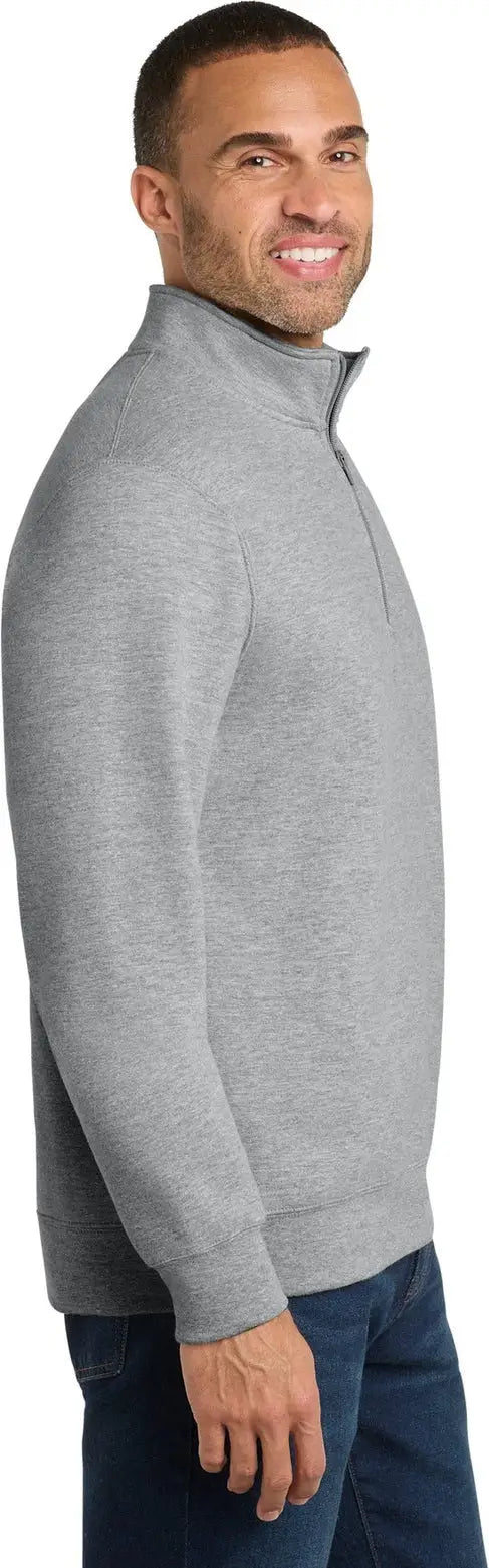 Port & Company Pc850q co Fan Favorite Fleece 1/4-zip Pullover Sweatshirt - Athletic Heather