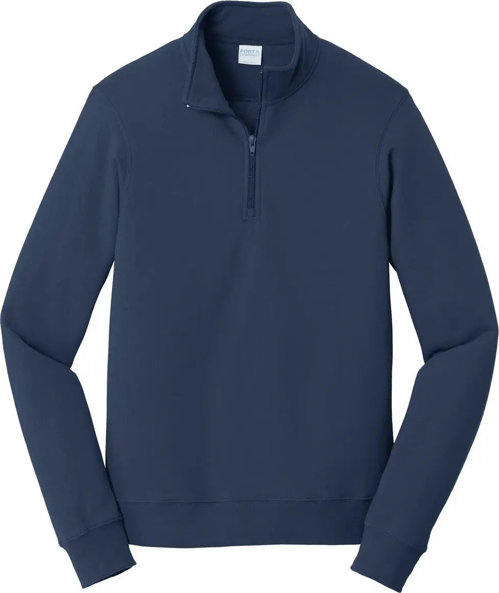 Port & Company Pc850q co Fan Favorite Fleece 1/4-zip Pullover Sweatshirt - Team Navy