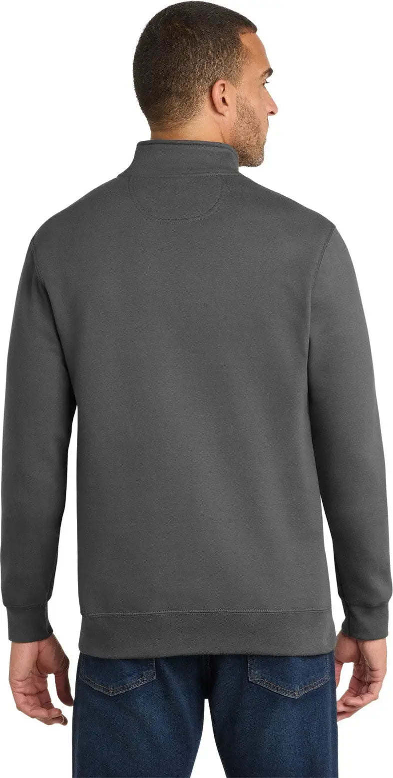 Port & Company Pc850q co Fan Favorite Fleece 1/4-zip Pullover Sweatshirt - Charcoal