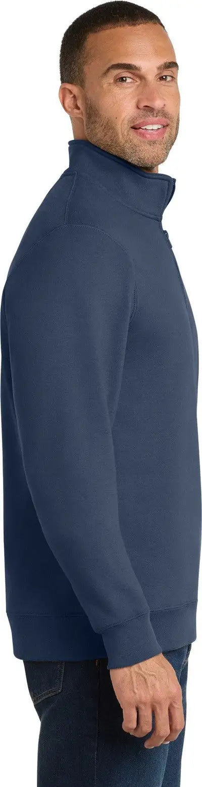 Port & Company Pc850q co Fan Favorite Fleece 1/4-zip Pullover Sweatshirt - Team Navy