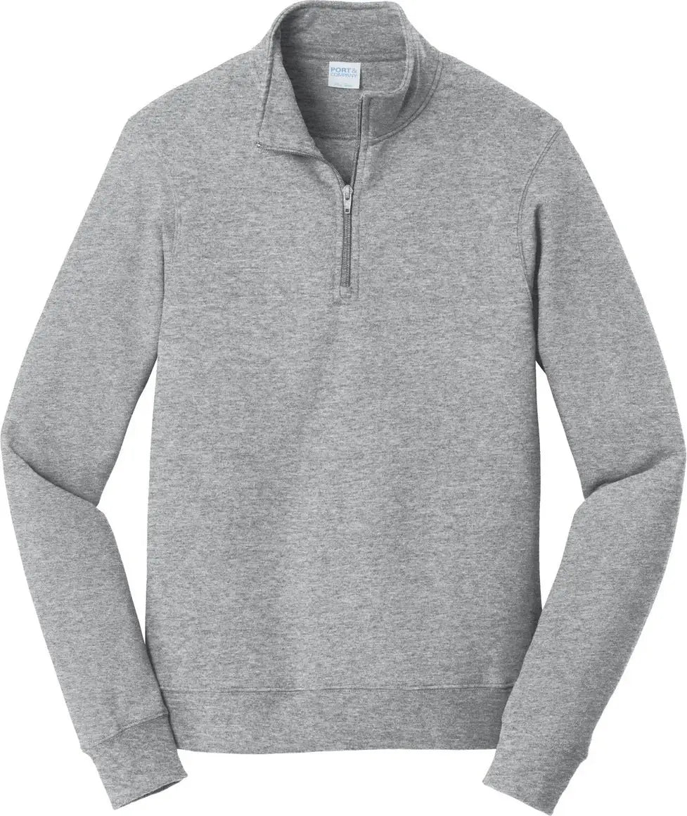 Port & Company Pc850q co Fan Favorite Fleece 1/4-zip Pullover Sweatshirt - Athletic Heather