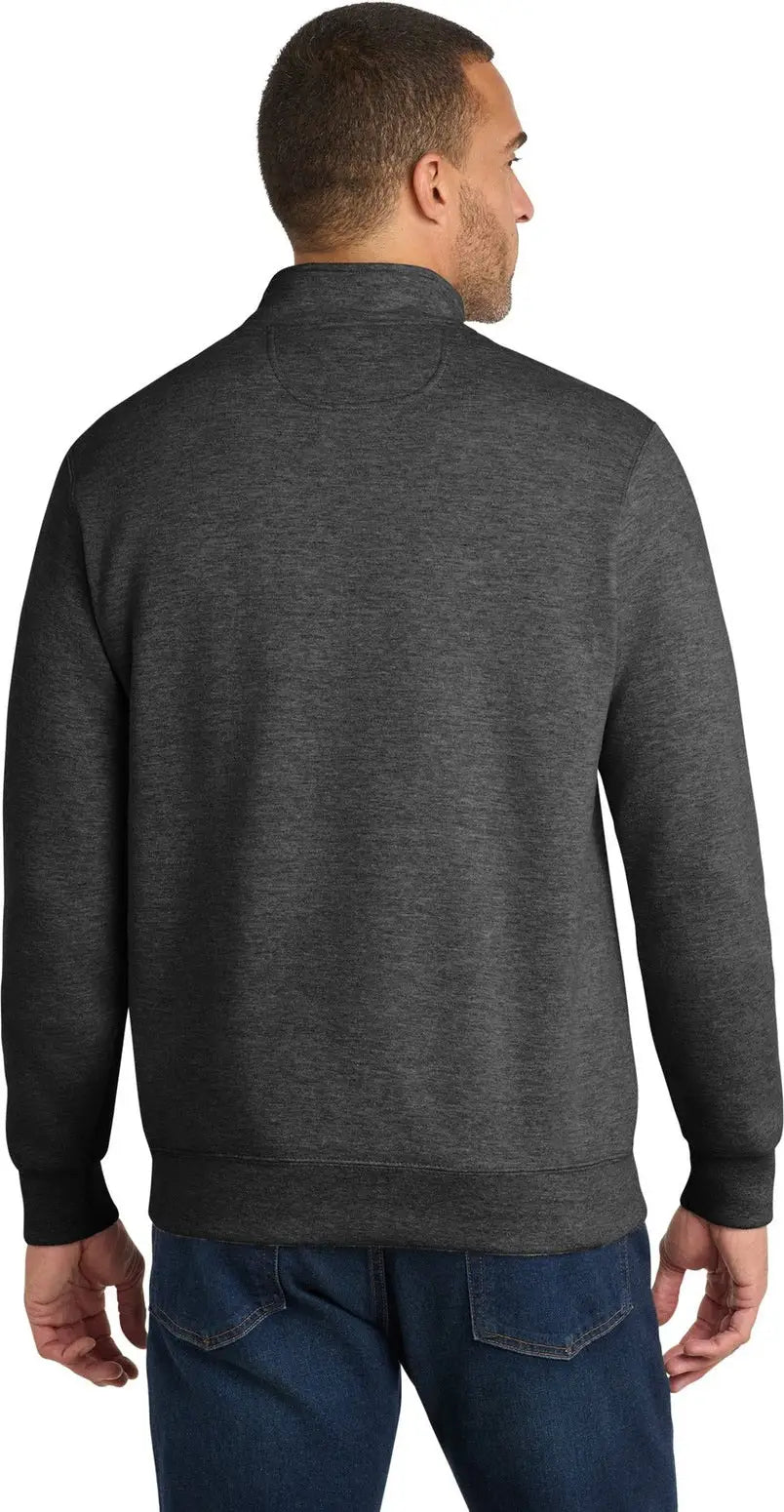 Port & Company Pc850q co Fan Favorite Fleece 1/4-zip Pullover Sweatshirt - Dark Heather Gray