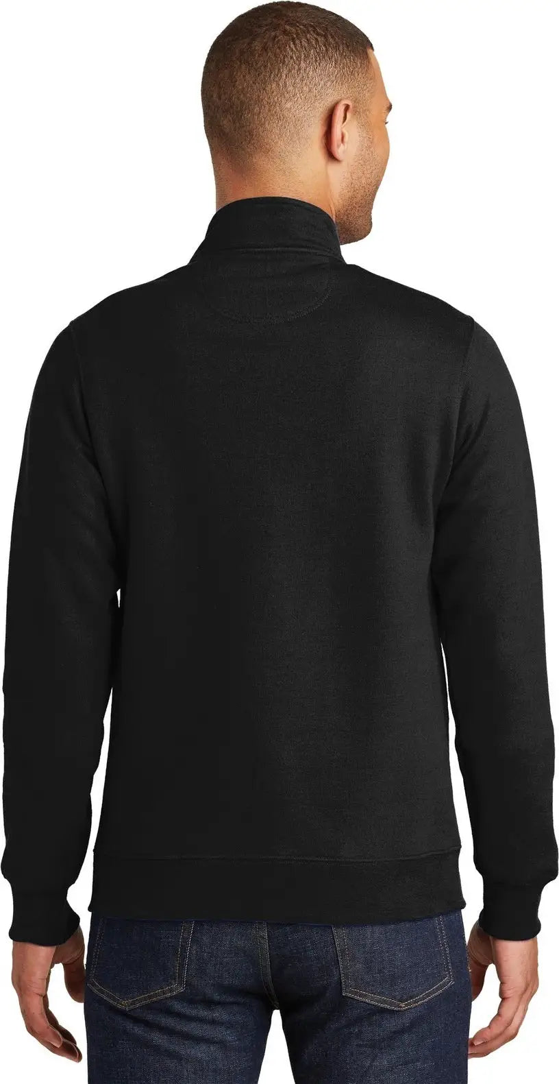 Port & Company Pc850q co Fan Favorite Fleece 1/4-zip Pullover Sweatshirt - Jet Black