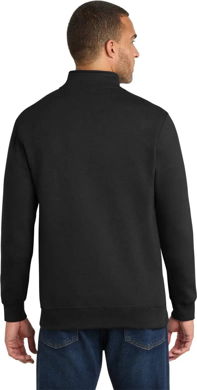 Port & Company Pc850q co Fan Favorite Fleece 1/4-zip Pullover Sweatshirt - Jet Black