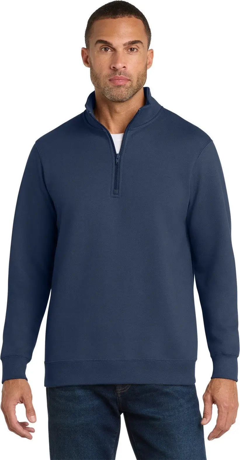Port & Company Pc850q co Fan Favorite Fleece 1/4-zip Pullover Sweatshirt - Team Navy