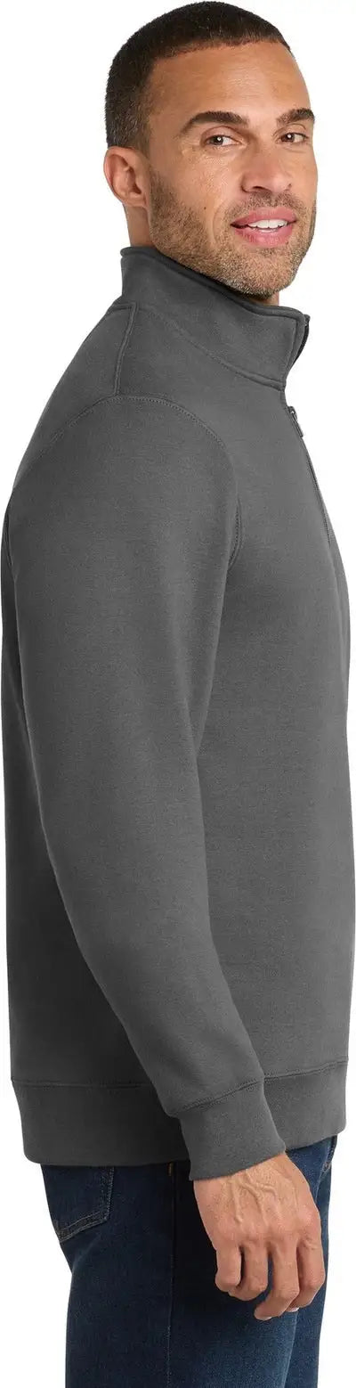 Port & Company Pc850q co Fan Favorite Fleece 1/4-zip Pullover Sweatshirt - Charcoal
