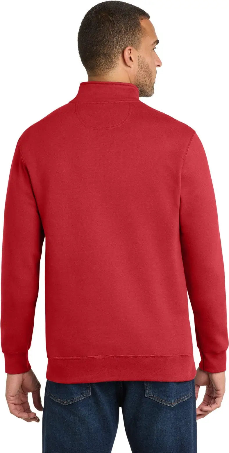 Port & Company Pc850q co Fan Favorite Fleece 1/4-zip Pullover Sweatshirt - Bright Red