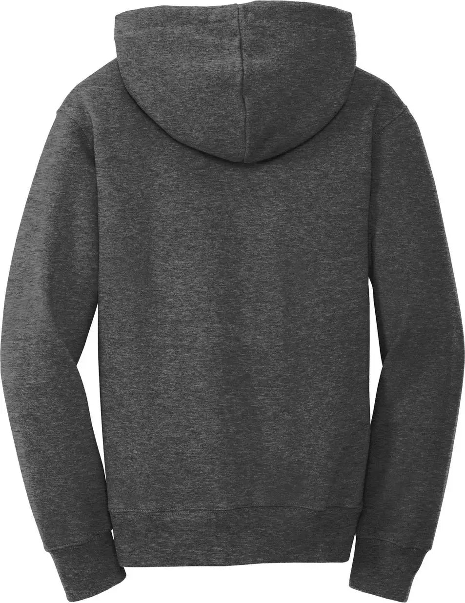Port & Company Pc850yh co Youth Fan Favorite Fleece Pullover Hooded Sweatshirt - Dark Heather Gray