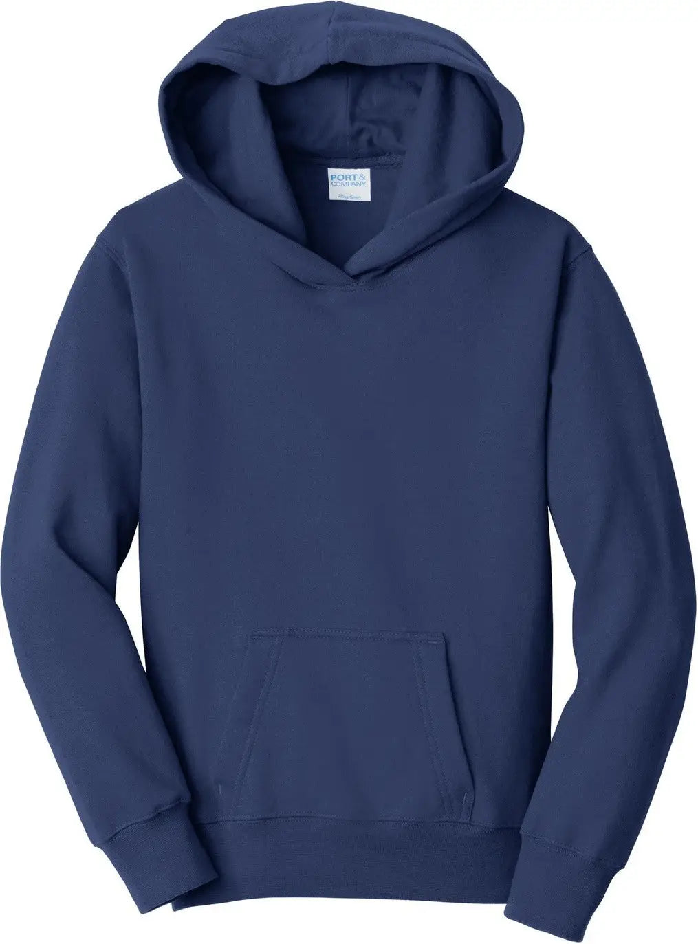 Port & Company Pc850yh co Youth Fan Favorite Fleece Pullover Hooded Sweatshirt - Team Navy