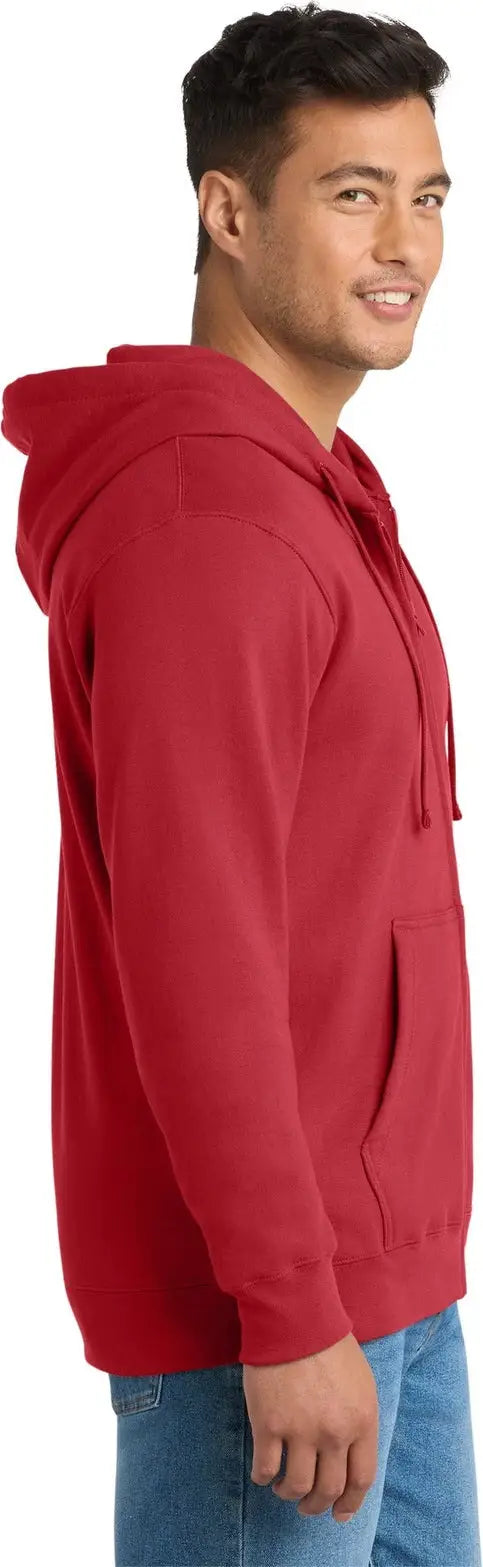 Port & Company Pc850zh co Fan Favorite Fleece Full-zip Hooded Sweatshirt - Team Cardinal
