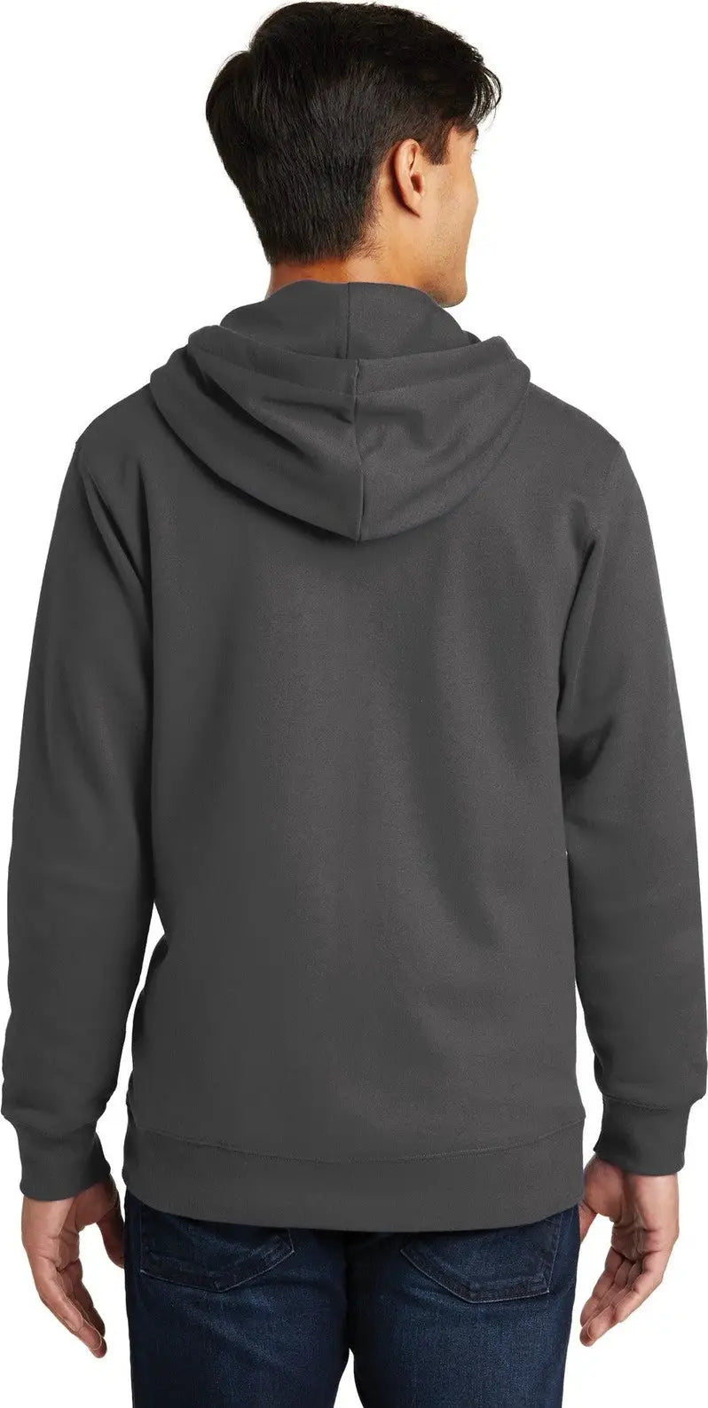 Port & Company Pc850zh co Fan Favorite Fleece Full-zip Hooded Sweatshirt - Charcoal