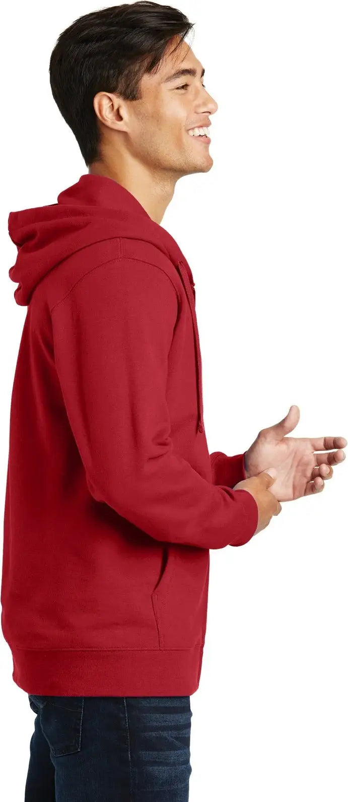 Port & Company Pc850zh co Fan Favorite Fleece Full-zip Hooded Sweatshirt - Team Cardinal