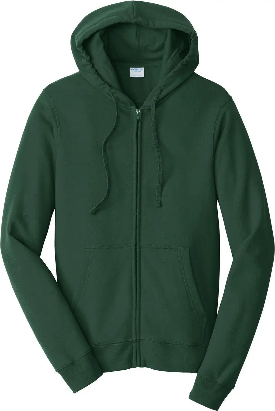 Port & Company Pc850zh co Fan Favorite Fleece Full-zip Hooded Sweatshirt - Forest Green