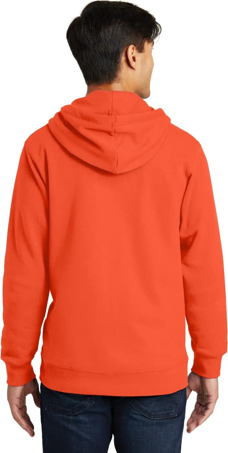 Port & Company Pc850zh co Fan Favorite Fleece Full-zip Hooded Sweatshirt - Orange