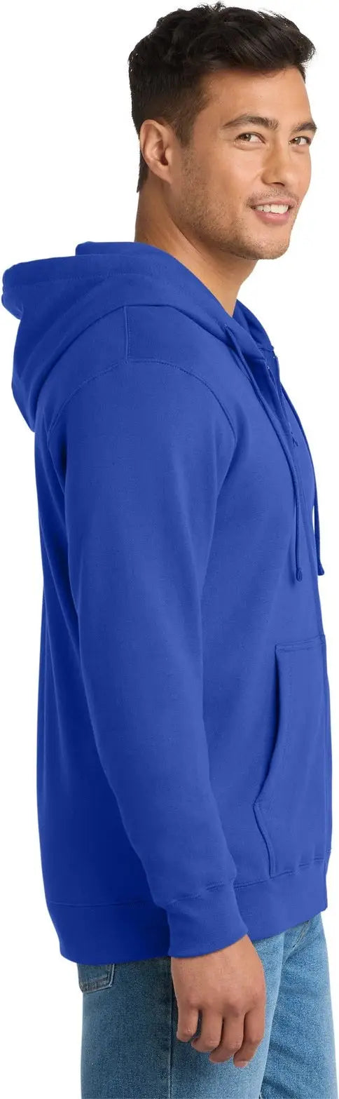 Port & Company Pc850zh co Fan Favorite Fleece Full-zip Hooded Sweatshirt - True Royal