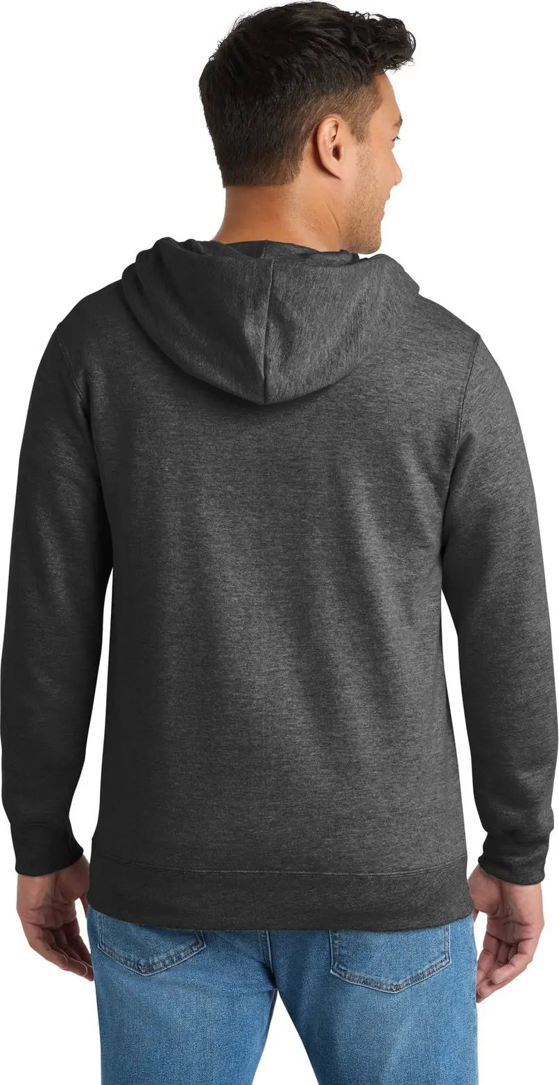 Port & Company Pc850zh co Fan Favorite Fleece Full-zip Hooded Sweatshirt - Dark Heather Gray