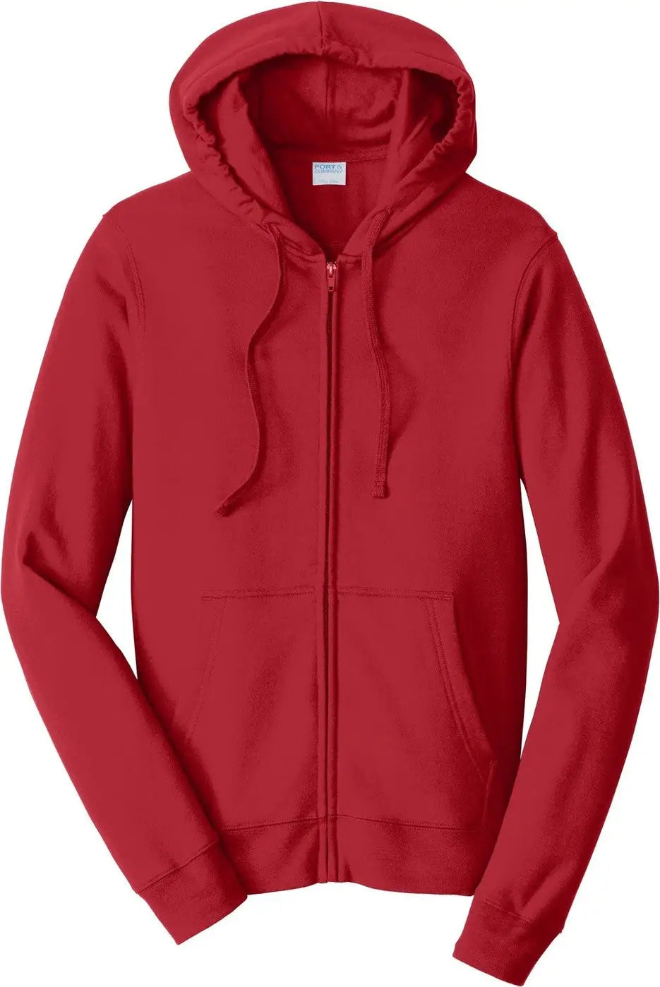 Port & Company Pc850zh co Fan Favorite Fleece Full-zip Hooded Sweatshirt - Team Cardinal