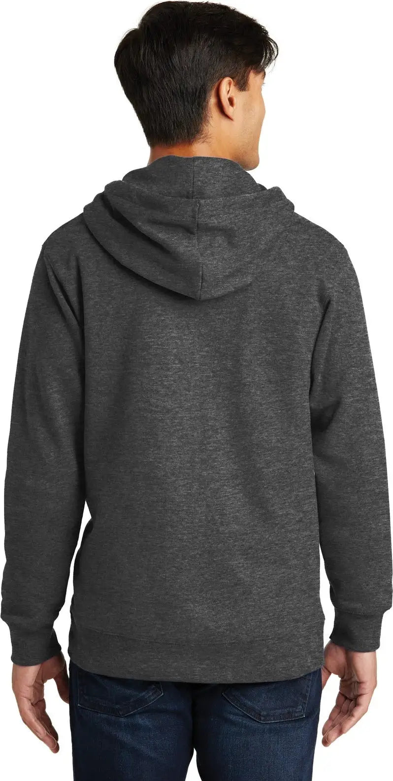 Port & Company Pc850zh co Fan Favorite Fleece Full-zip Hooded Sweatshirt - Dark Heather Gray