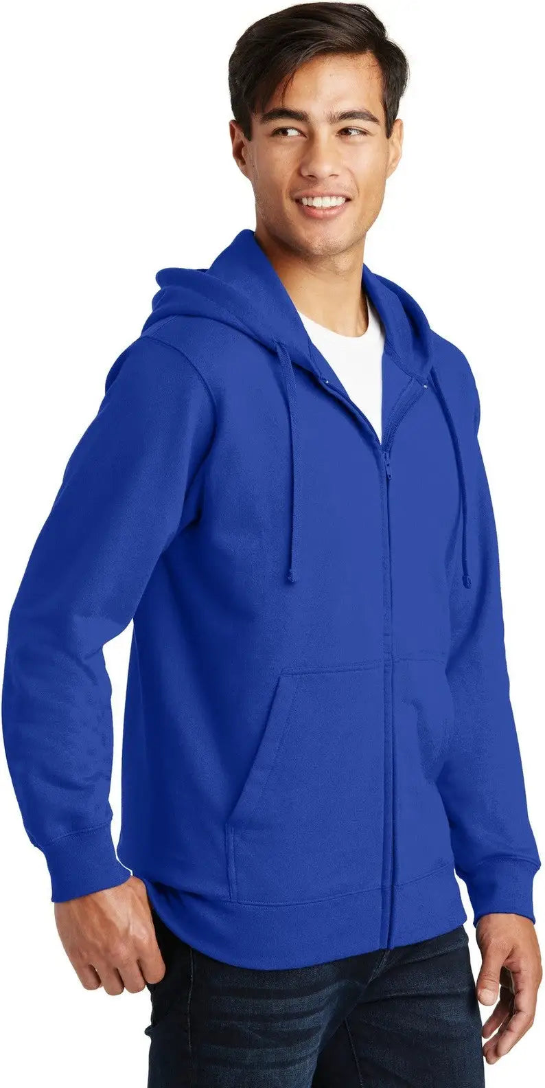 Port & Company Pc850zh co Fan Favorite Fleece Full-zip Hooded Sweatshirt - True Royal