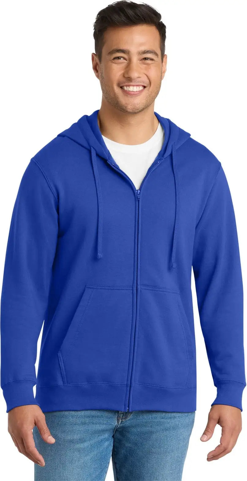 Port & Company Pc850zh co Fan Favorite Fleece Full-zip Hooded Sweatshirt - True Royal