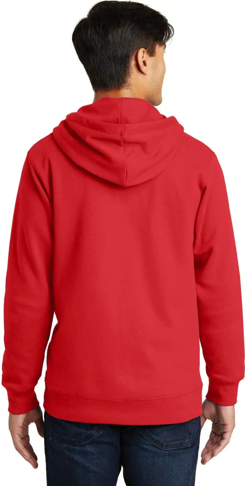Port & Company Pc850zh co Fan Favorite Fleece Full-zip Hooded Sweatshirt - Bright Red