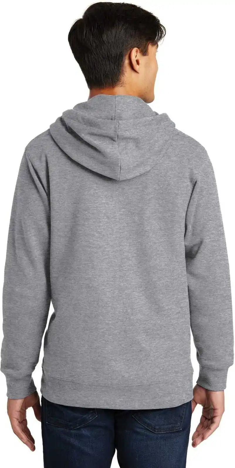 Port &amp; Company Pc850zh Fan Favorite Fleece Full Zip Hooded Sweatshirt Athletic Heather