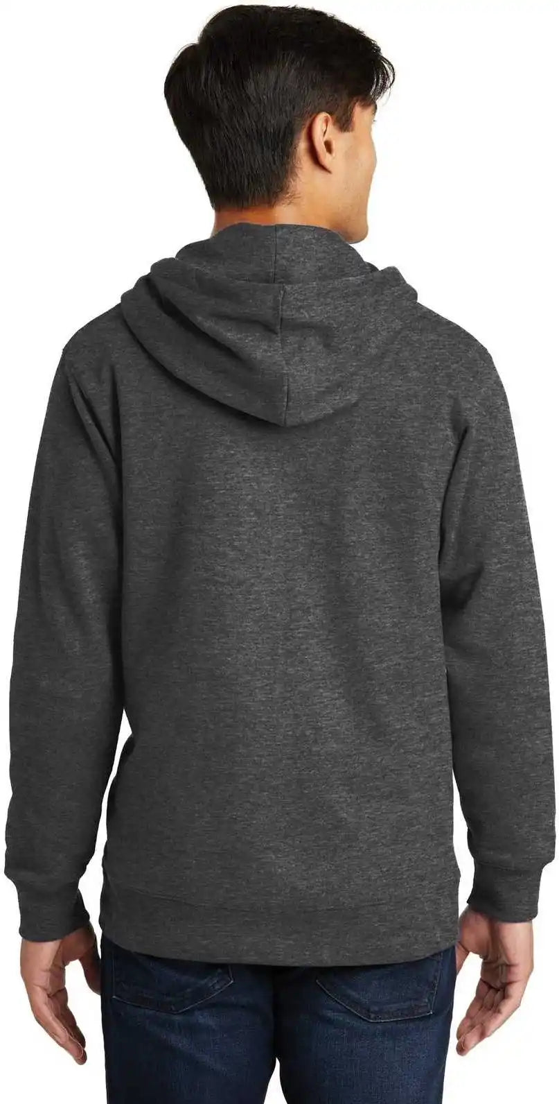 Port &amp; Company Pc850zh Fan Favorite Fleece Full Zip Hooded Sweatshirt Dark Heather Gray