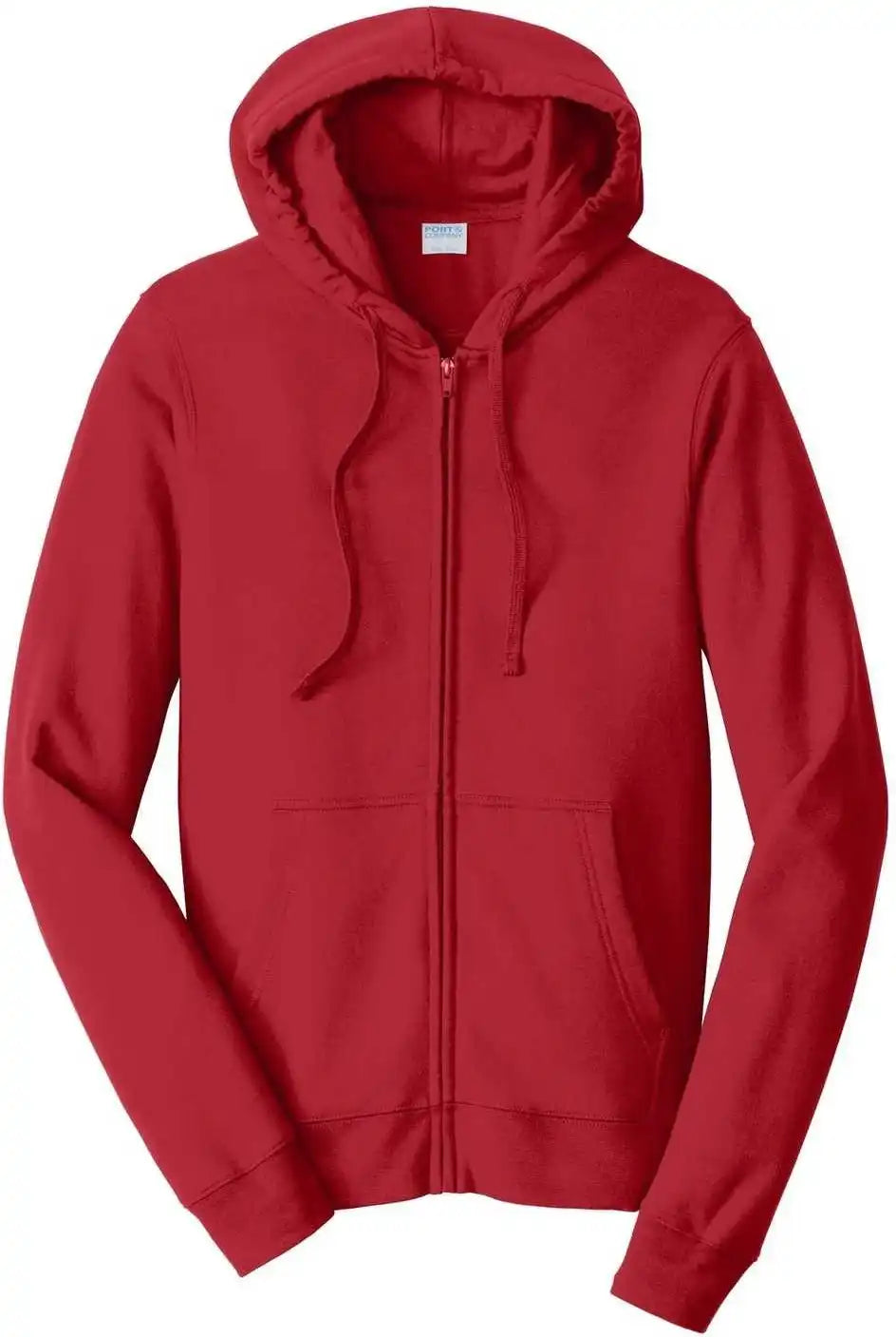 Port &amp; Company Pc850zh Fan Favorite Fleece Full Zip Hooded Sweatshirt Team Cardinal